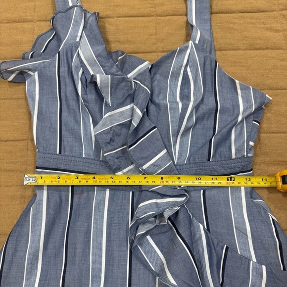 Sandro Paris Striped 100% Cotton Mini Dress Size 2 - Picture 6 of 10